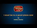 bobby charles - i must be in a good place now (karaoke)