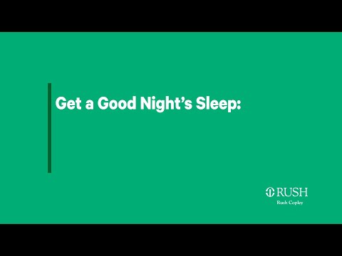 Get a Good Night's Sleep: Sleep Disorders, Sleep Studies and Solutions