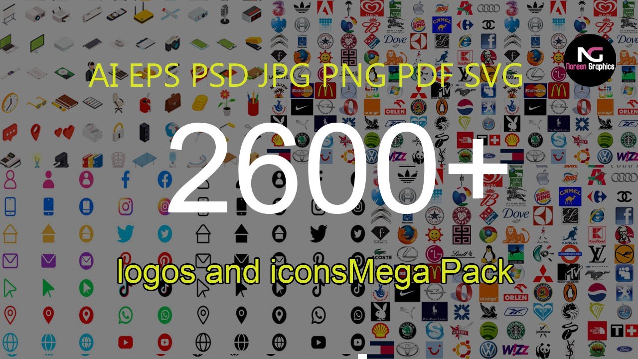 2600 + Logos and Icons Download In PSD EPS AI PNG SVG PDF JPG Files