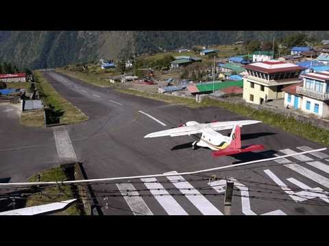 Lukla Tenzing-Hillary Airport Oct 2010 - 7 minutes airport action