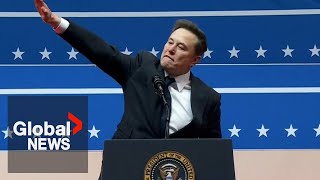 Elon musk responds to accusations he made nazi salute at trump inauguration