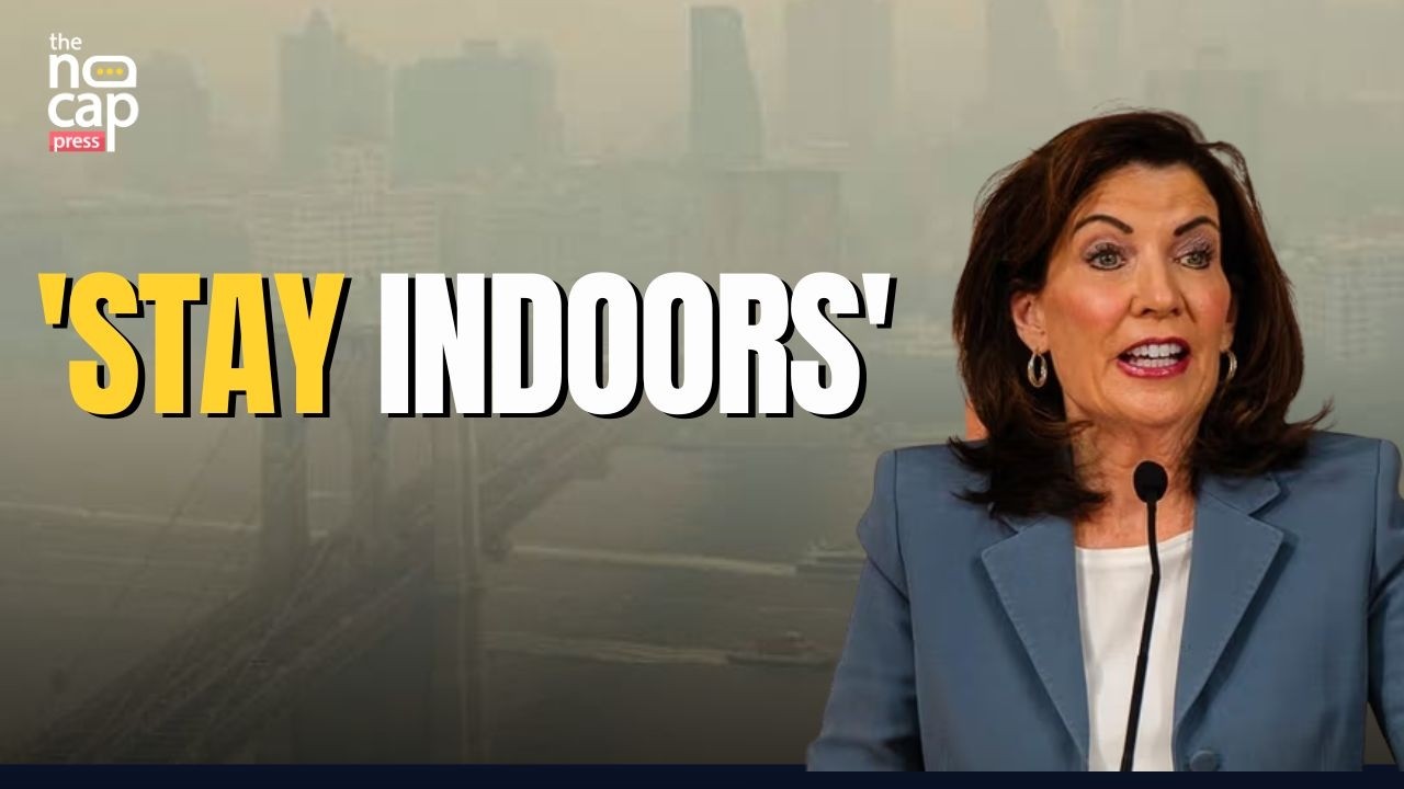 Video: Hochul warns New Yorkers of unhealthy air from Canadian wildfire smoke