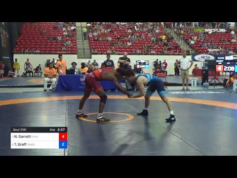 2018 Marine Corps US Open/Senior Men's Freestyle 61 Quarters - Nahshon Garrett (Sunk) Vs. Tyler Gr