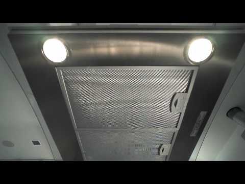 XOMI Arching Glass and Stainless Steel Italian made Island Hood