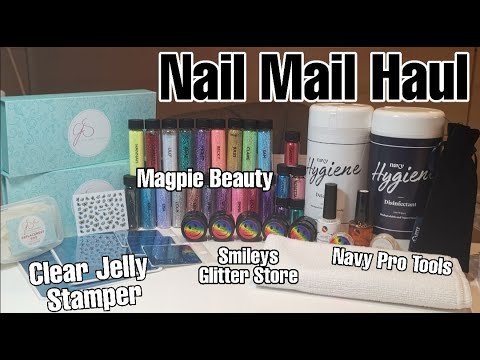 HAUL: Nail Mail - Clear Jelly Stamper, Magpie Beauty, Navy Pro Tools and Smileys Glitter Store