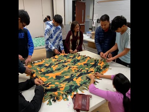 MLK Day of Service project makes blankets to help children