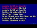 Aankho Se Dil Me Utar Kar Kumar Sanu Hindi Full Karaoke With Lyrics