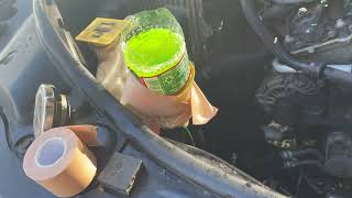 How to “BURP” Bleed Air Out of a Cars Cooling System - Easy DIY - On the road with limited tools.