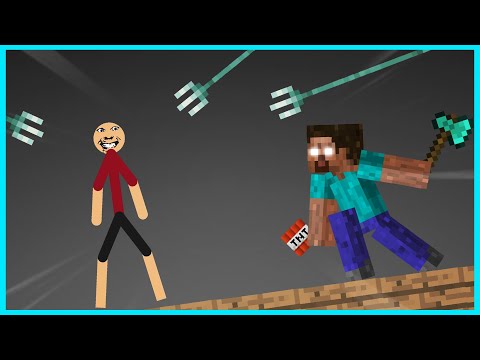 Herobrine vs Stick Nodes Demon (Animation)