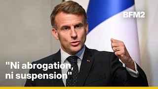 Retraites, Nicolas Sarkozy, Ukraine...La prise de parole d'Emmanuel Macron en Slovénie #BFM2