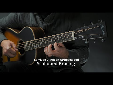 Larrivee Parlor Guitars, Scalloped vs non Scalloped Bracing - Can you hear the difference?