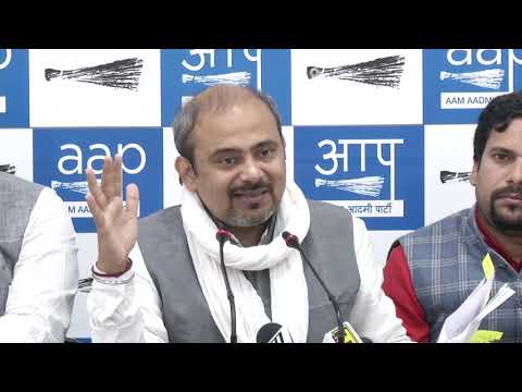 AAP Leader Dilip Pandey Briefs on Loot of Rani Jhansi Flyover