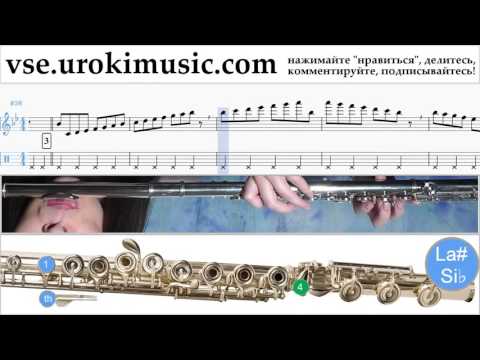 Уроки флейты Ariana Grande - Break Free Ноты Самоучитель часть 1 um-821