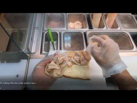 Subway Training - Turkey Sandwich (new thin slice)