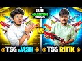 Free Fire TSG Jash And TSG Ritik Gun Colour Collection Versus Epic Battle😍🥵 -Garena Free Fire