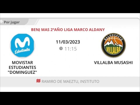 Benjamin masc 13 MOVISTAR ESTUDIANTES - VILLALBA MUSASHI