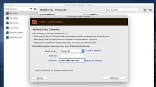 How to authorize adobe digital editions