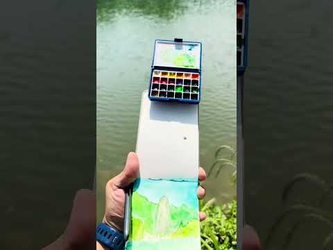 Whether you’re sketching mountains,flowers,Funto travel watercolor kits fit in your pocket!