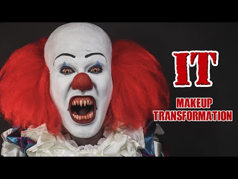 Pennywise IT 1990 (Tim Curry) - MAKEUP TUTORIAL | Prince De Guzman Transformations