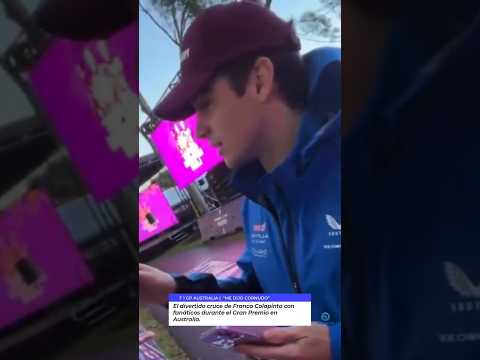 #F1 | "ME DIJO CORNUDO"El divertido cruce de Colapinto con fanáticos durante el GP en Australia.