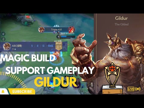 AOV;GILDUR Magic Build Support Pro Gameplay||MVP||Meta Support-Arena Of Valor (@idlehands1571 )