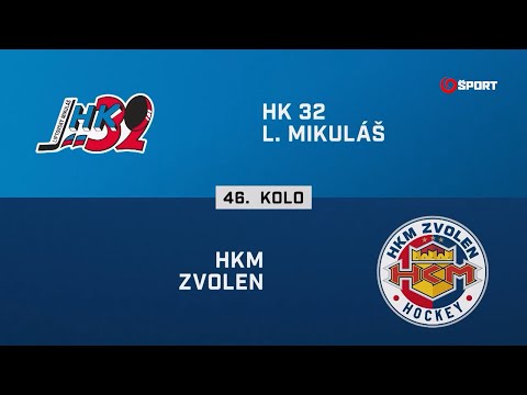 46. kolo: HK 32 Liptovský Mikuláš – HKM Zvolen 3:4 (HIGHLIGHTY)