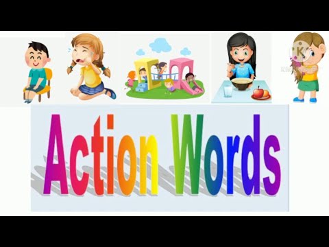 Action Words/ Action Verbs/20 Action Verbs for Kids in English/Kids Vocabulary