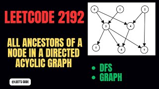 YouTube video '2192. All Ancestors of a Node in a Directed Acyclic Graph | Graph | Directed Graph | DFS | LeetCode'