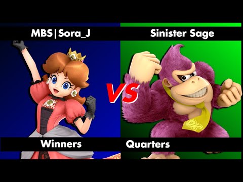 TTGO #149 Winners Quarters - Sora_J (Daisy) vs Sinister Sage (Donkey Kong) SSBU Smash Ultimate
