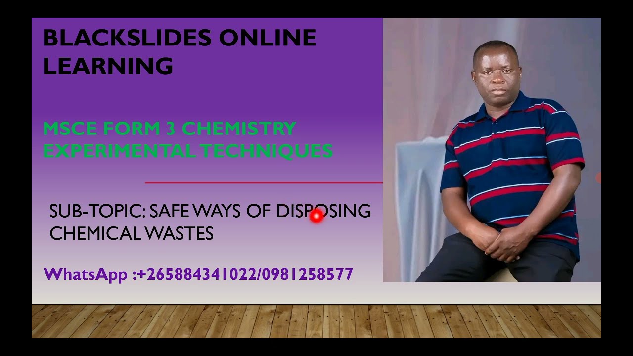 MSCE FORM 3 CHEMISTRY CHEMICAL WASTES LESSON 2