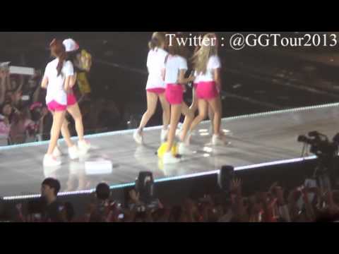 130914 Taeyeon suddenly catch & throw back a doll  at #GGTourINA2013 by ggtour2013