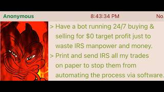Trolling the IRS with a Trading Bot | 4chan stories