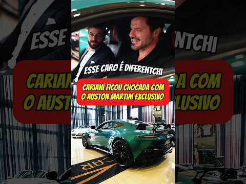 Cariani ficou chocado com a marca do carro Aston Martin mais exclusivo da loja do tcar.