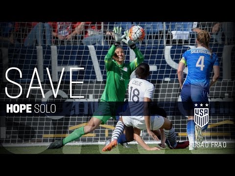 WNT vs. France: Hope Solo Saves - March 6, 2016
