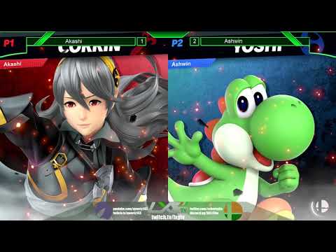 Akashi (Lucina/Wolf/Chrom/Corrin/Joker) vs Ashwin (Dark Samus/Yoshi) - Smash Ultimate @ LXG 12