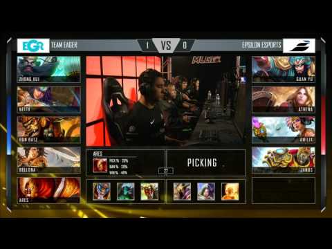 Epsilon vs Team Eager - Quarterfinals Game 2 (MLG Smite Proleague Season 1 Finals)