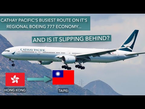 TRIPREPORT | Cathay Pacific REGIONAL Boeing 777-300 ECONOMY | Hong Kong to Taipei