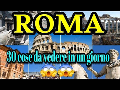 ROMA la città eterna, 30 cose da vedere in un giorno.  #italy #rome #monumenti #roma