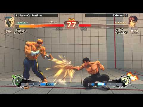 USF4 @ NLBC #103 - SteamCo|Santhrax vs Zaferino (Fei Long) [720p/60fps]