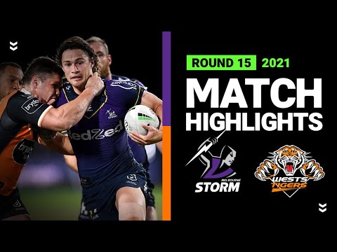 NRL Highlights | Storm v Wests Tigers Match Highlights | Round 15, 2021 | Telstra Premiership | NRL