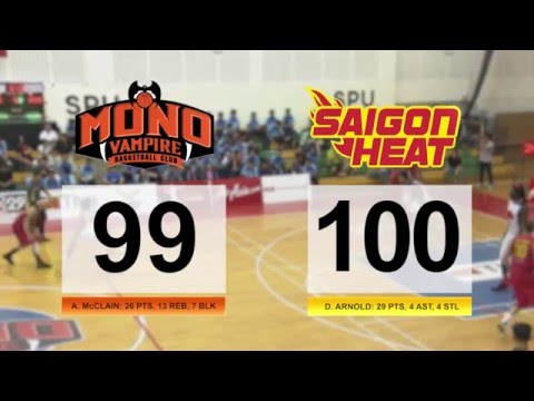 Mono Vampire Basketball Club vs. Saigon Heat | Game Highlights | February 13, 2016