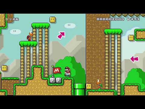 Sheltric Falls by Clopy - Super Mario Maker - No Commentary 1br