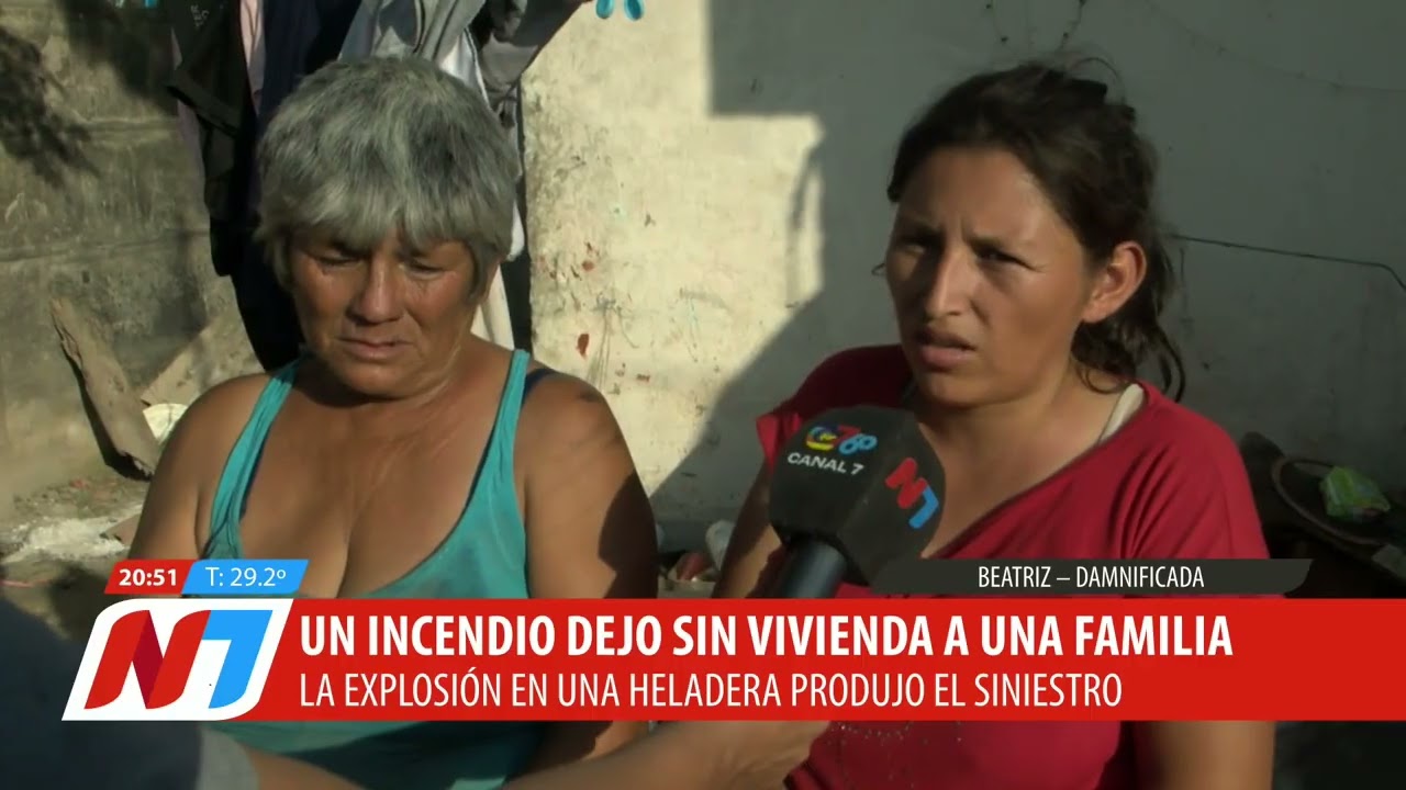 Incendio en el barrio Santa Rosa de Lima