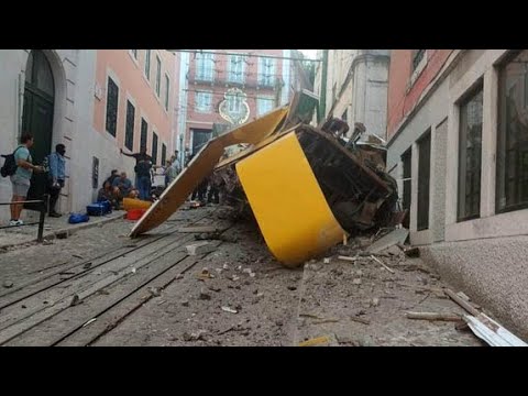 Descarrilamento do Elevador da Glória em Lisboa faz "vítimas mortais" e vários feridos