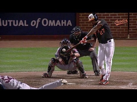CLE@BAL: Young drives in Cruz with a double to left