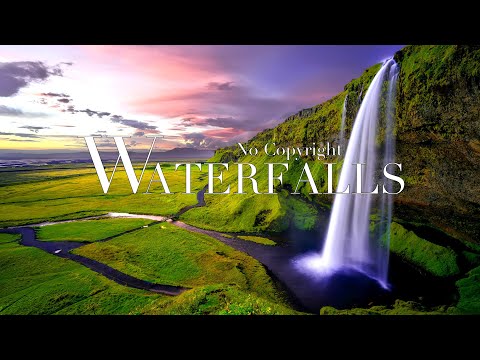 【4K】 Free Waterfalls - No Copyright Drone Shots | Royalty free drone shots | free stock videos