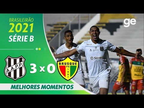 Gols e lances de Ponte Preta x Brusque