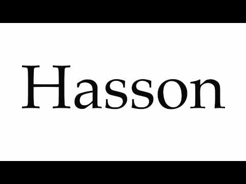 How to Pronounce Hasson