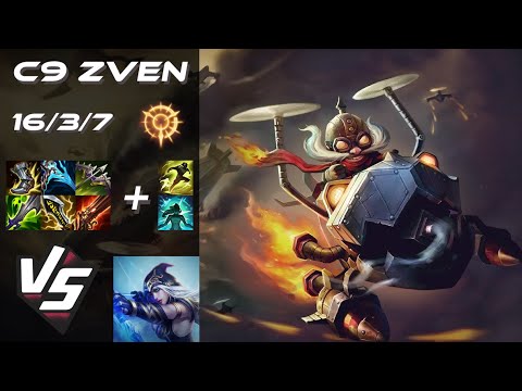 Cloud9 Zven BOTTOM Corki vs Ashe - NA Challenger Patch 25.S1.7
