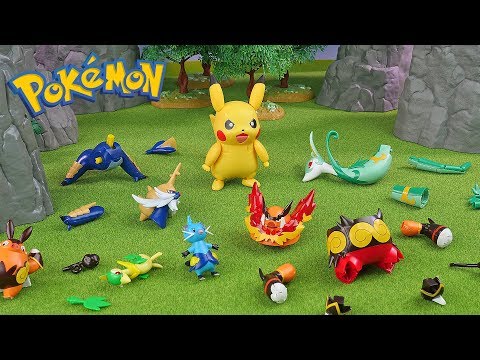 Pokemon Assembly Model Kit Generation 5 with Pikachu | Compilation | Toys For Kids